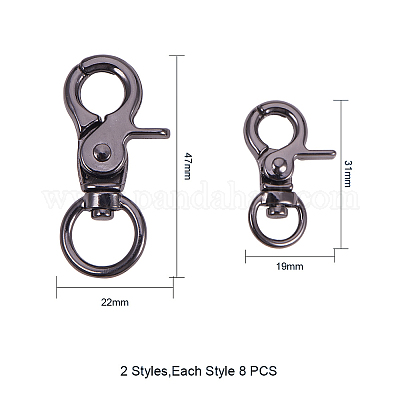 Wholesale Zinc Alloy Swivel Lobster Claw Clasps 