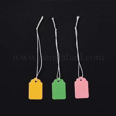 Wholesale PandaHall 500 Pcs Price Tags with String 