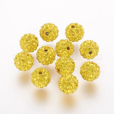 Polymer Ton Strass Perlen&nbsp;RB-K050-8mm-C-1