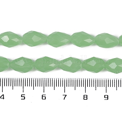 Galvanisierte imitatorische Jade Glasperlen Stränge&nbsp;X-EGLA-N013-J6mm-D04-1