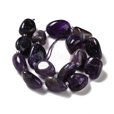 Natürlichen Amethyst Perlen Stränge&nbsp;G-B026-02A-1