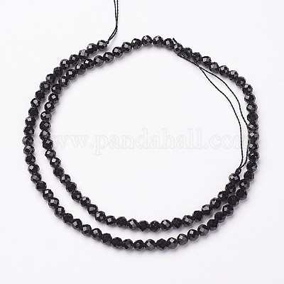 Natürliche schwarze Spinell-Perle Stränge&nbsp;X-G-P213-13-2mm-1