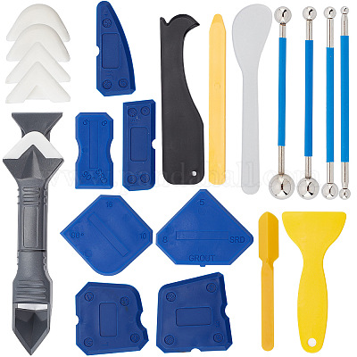 Kit d'outils de calfeutrage en silicone , 15 pièces 3 en 1, kit d