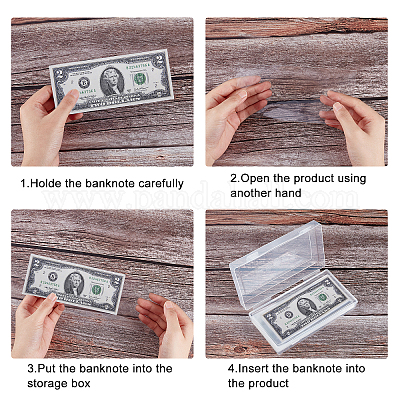 Wholesale AHANDMAKER 200 Pcs Currency Sleeves Plastic Paper Money