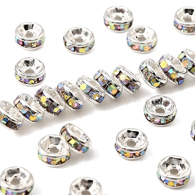 Messing Strass Zwischen perlen&nbsp;X-RB-A014-Z5mm-28S-NF-1