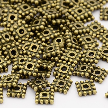 Tibetan Style Alloy Spacer Beads X-TIBEB-00697-AB-NR-1