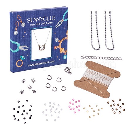 Ensembles de bracelets de cheville DIY avec perles de rocaille Sunnyclue DIY-SC0005-12-1
