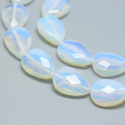 Chapelets de perles d'opalite G-R406-18x25-12-1