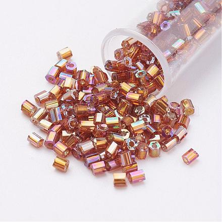 Perlas de vidrio de taladro redondo de dos-agujeros 11/0 SEED-G006-2mm-654-1