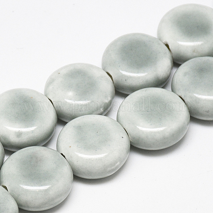 Perles en porcelaine manuelles PORC-S496-E15-10mm-1