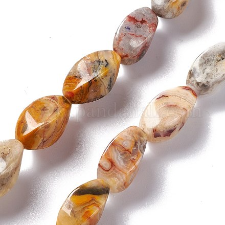 Chapelets de perles en agate fou naturel G-L243A-20-1