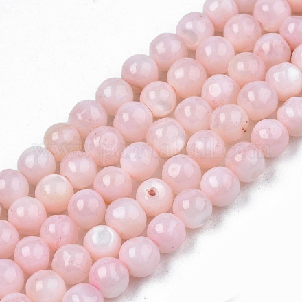 Eau douce naturelle de coquillage perles brins SHEL-N003-24-B09-1