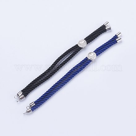 Création de bracelets à cordon torsadé en nylon MAK-F019-P-1