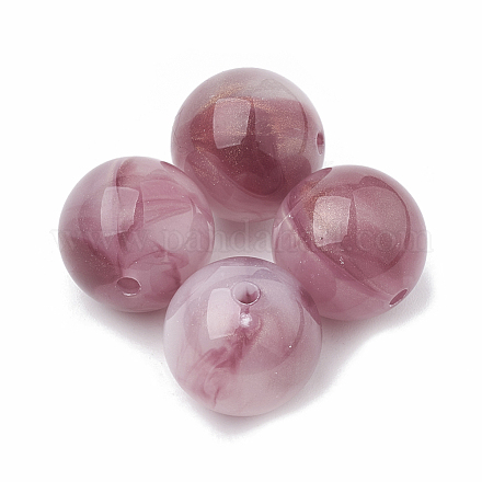 Perlas de acrílico de piedras preciosas de imitación X-SACR-N004-02B-1