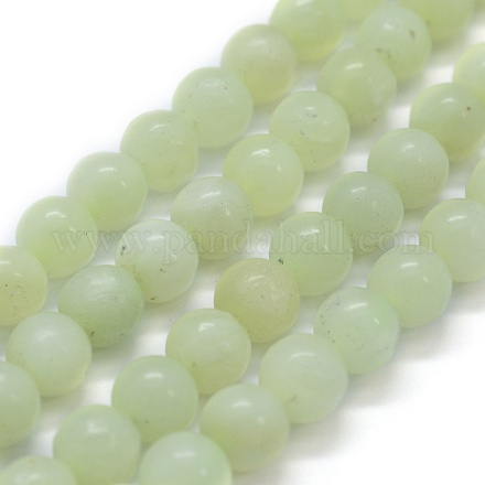 Chapelets de perles en jade naturelle nouvelle G-G763-04-10mm-1