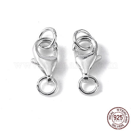 Sterling Silver Lobster Claw Clasps X-STER-I010-9mm-1
