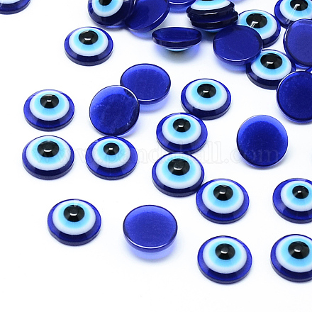 Cabochons de la resina de mal de ojo CRES-S612-10mm-1