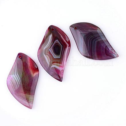 Natural Striped Agate/Banded Agate Pendants G-S207-01C-1