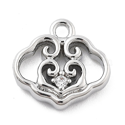 Латунные микро проложить кубического циркония подвески KK-H511-01P-02-1