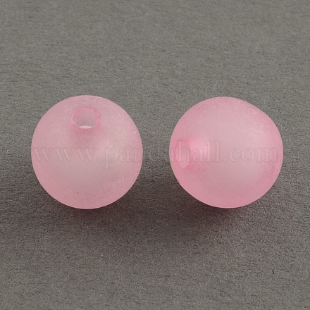 Frosted Acrylic Beads FACR-Q006-10mm-02-1