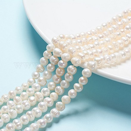 Fili di perle di perle d'acqua dolce coltivate naturali A02S7013-1