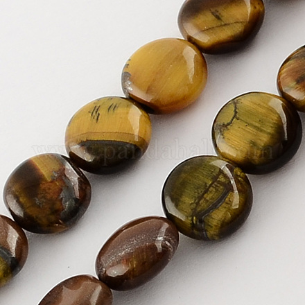 Natural Tiger Eye Stone Bead Strands G-R189-06-1