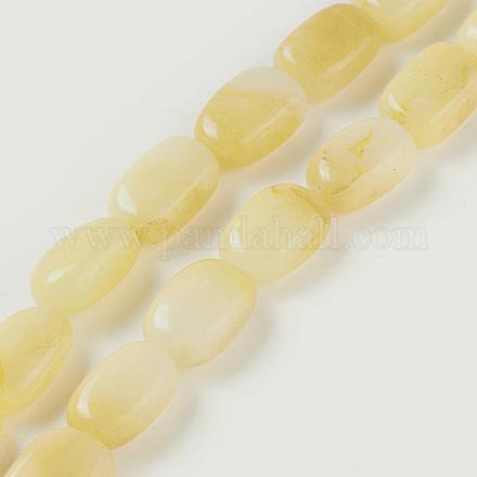 Natürlichen Topas Jade Perlen Stränge G-I231-08-1