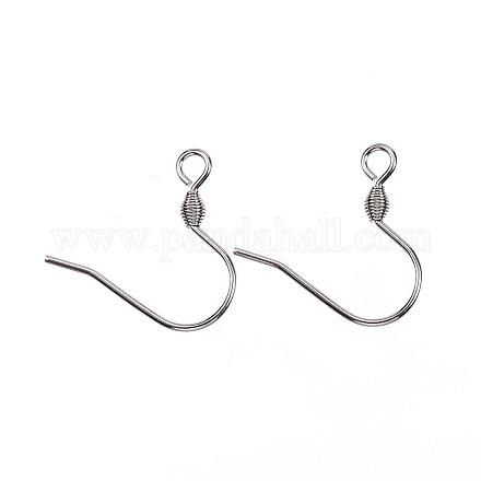 304 Stainless Steel Earring Hooks STAS-D448-038P-1