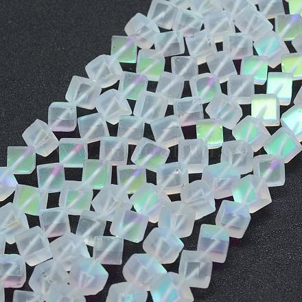 Synthetic Moonstone Beads Strands GLAA-K021-02A-1