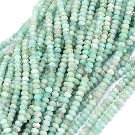 Chapelets de perles en amazonite naturelle G-O180-16-4mm-1