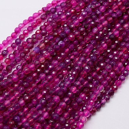 Natural Agate Beads Strands G-G580-4mm-14-1