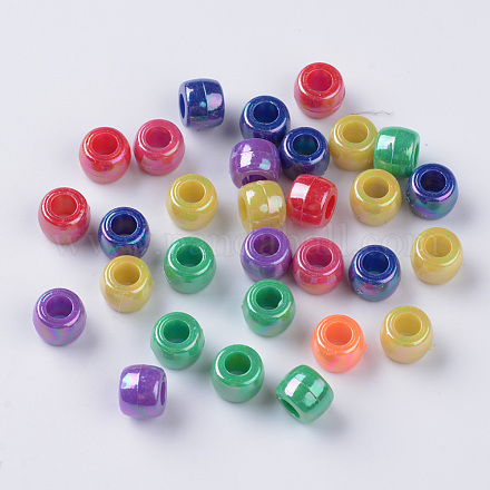 Perles européennes en acrylique opaque MACR-Q239-017-1