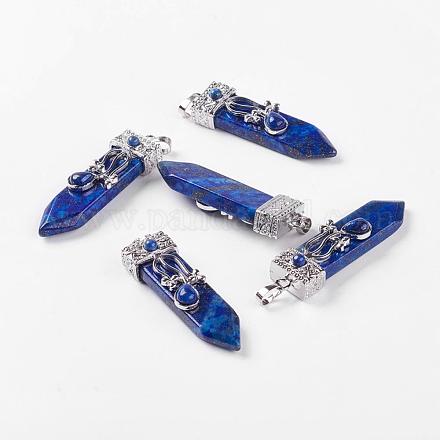 Ciondoli naturali tinti di lapis lazuli G-G718-A13-1