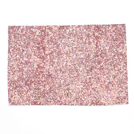 Toppe autoadesive in quarzo rosa naturale e perline di semi DIY-WH0188-10A-1