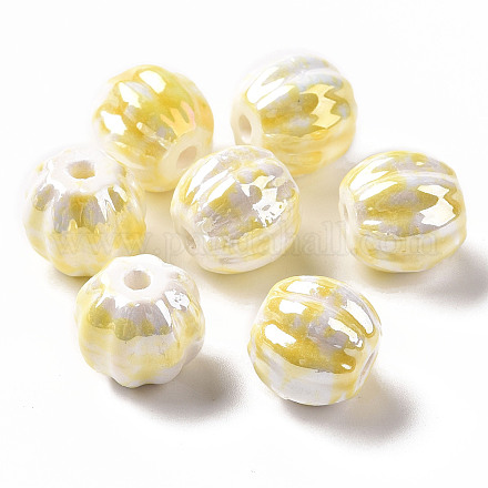 Perles de porcelaine perlées manuelles PORC-G010-02A-1