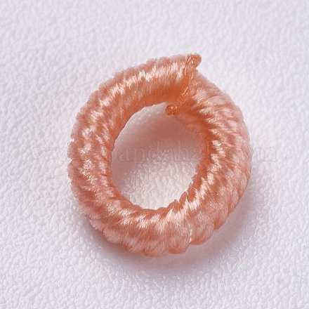 Polyester Cord Beads WOVE-K001-B37-1
