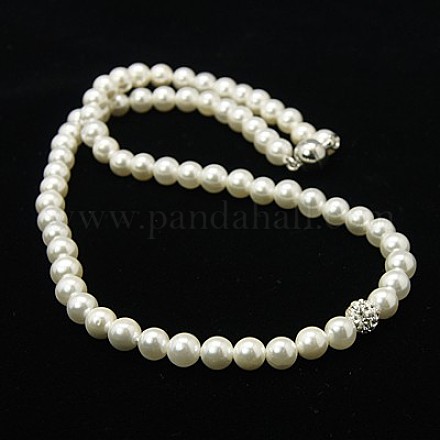 Collares de perlas shell NJEW-G048-1A-1