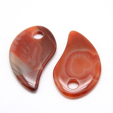 Natural Red Agate Big Pendants G-G592-09C-1