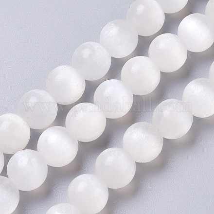Brins de perles de sélénite naturelles G-I203-C-10mm-1