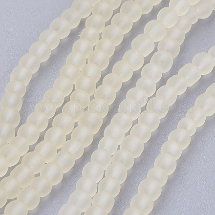 Chapelets de perles en verre transparent X-GLAA-S031-4mm-23-1