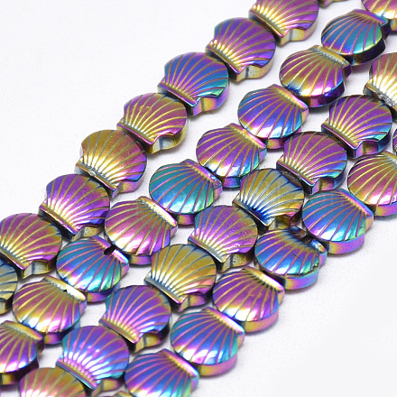 Electroplate Non-magnetic Synthetic Hematite Beads Strands G-T061-51E-1
