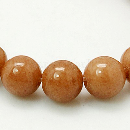 Chapelets de perles rondes en jade de Mashan naturelle G-D263-6mm-XS27-1