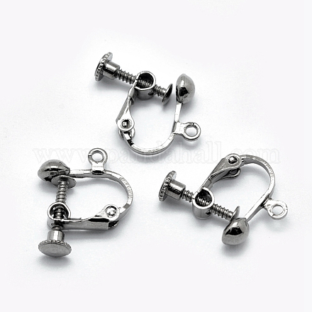 Accessoires de la boucle d'oreille  à visser en laiton KK-L164-01B-1