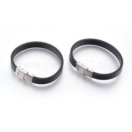 Microfiber Leather Cord Bracelets BJEW-L635-01A-02-1