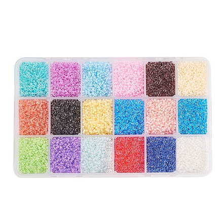 PandaHall Elite Grade A Transparent Glass Seed Beads SEED-PH0012-01-1