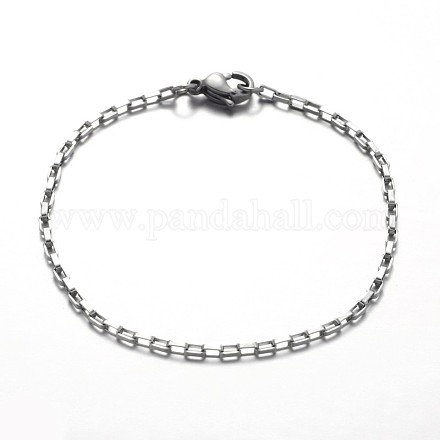 316 bracelets à chaîne en acier inoxydable chirurgical X-BJEW-JB01865-1