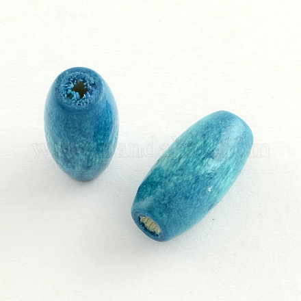 Dyed Natural Wood Beads WOOD-Q003-6x4mm-05-LF-1