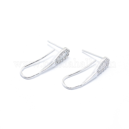 925 Sterling Silver Stud Earring Findings STER-I017-085P-1