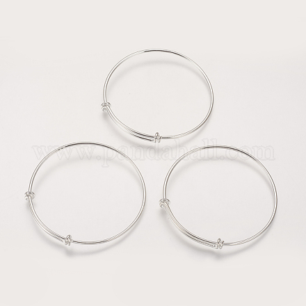Accessoire de bricolage de bracelet en laiton X-KK-H176-S-1