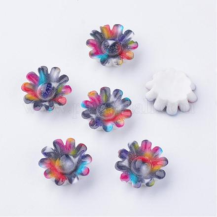 Spray Painted Resin Cabochons CRES-Q190-16C-1